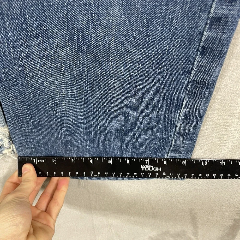 Ariat Jeans Mens 36x30 Blue M4 Bootcut Boundary Low Rise Western Distressed Work